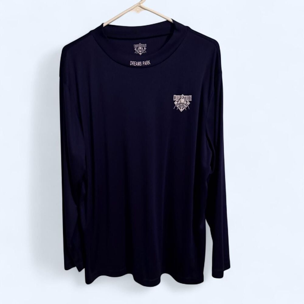 Cooperstown shirt men M navy blue baseball topOfficial Cooperstown